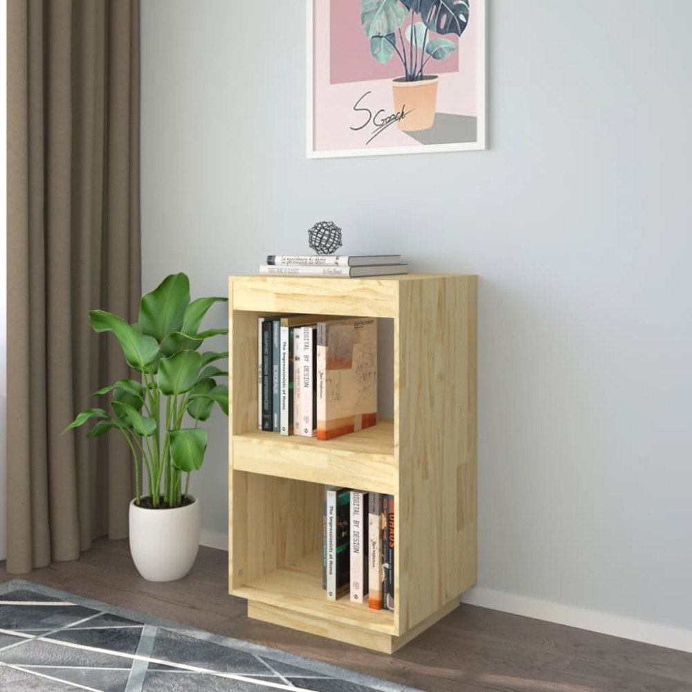 vidaXL Bokhylla 40x35x71 cm massiv furu