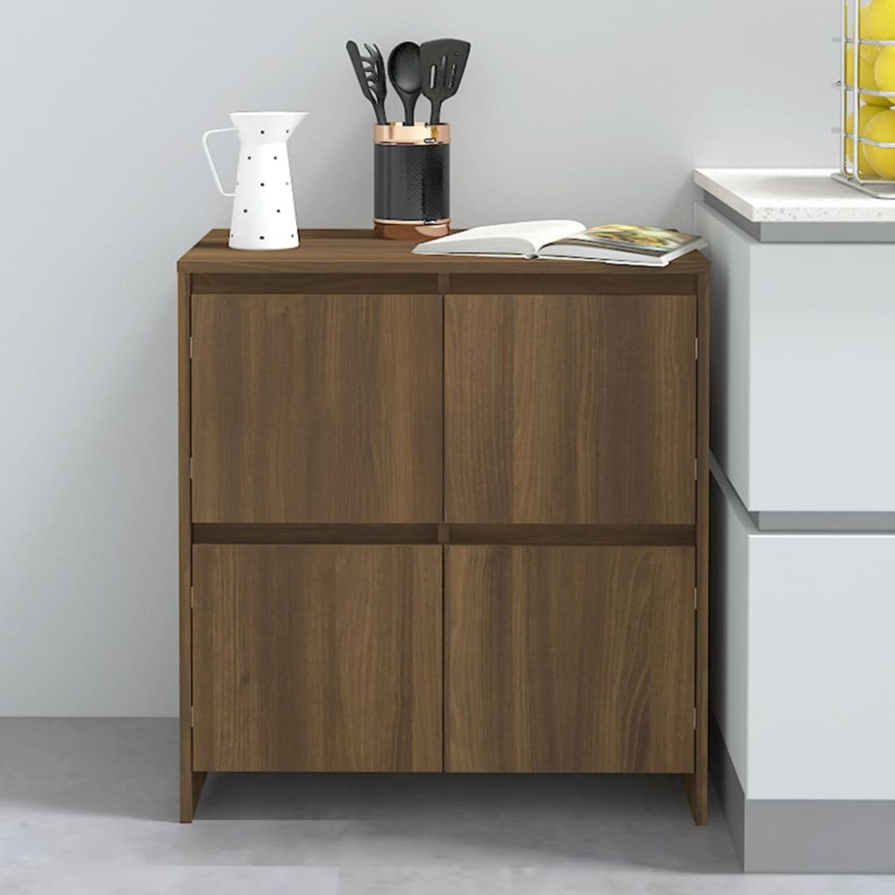 vidaXL Skänk brun ek 70x41x75 cm konstruerat trä