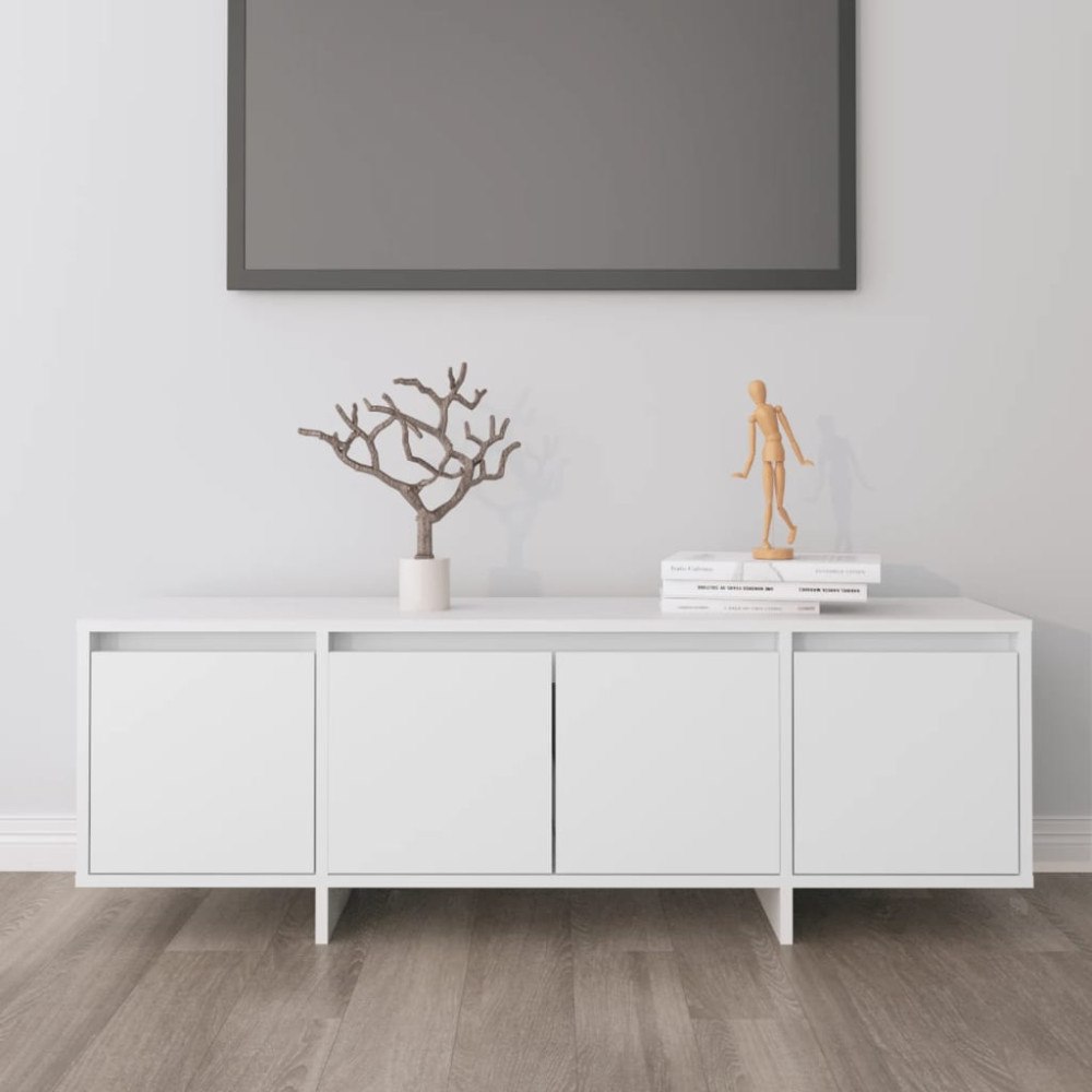 vidaXL Tv-bänk vit 120x30x40,5 cm konstruerat trä