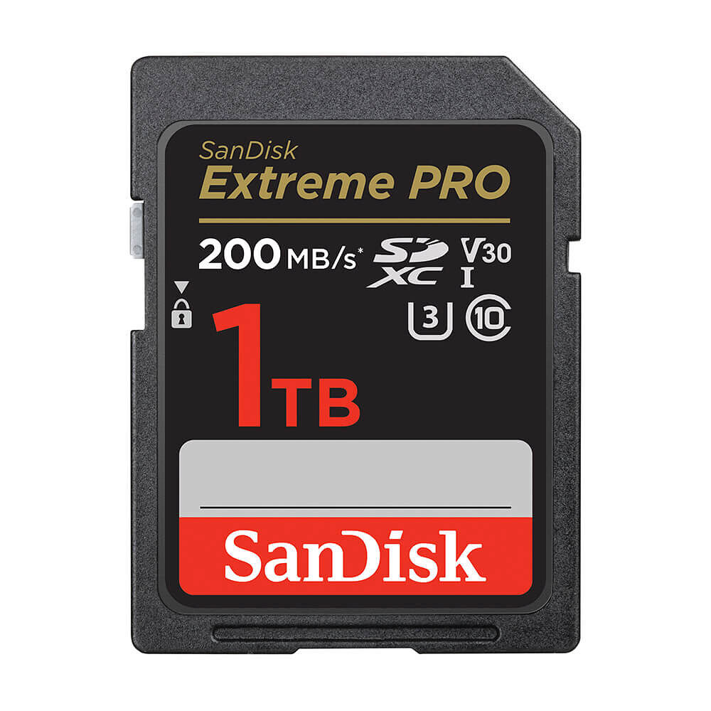 SANDISK SDXC Extreme Pro 1TB 200MB/s UHS-I C10 V30 U3