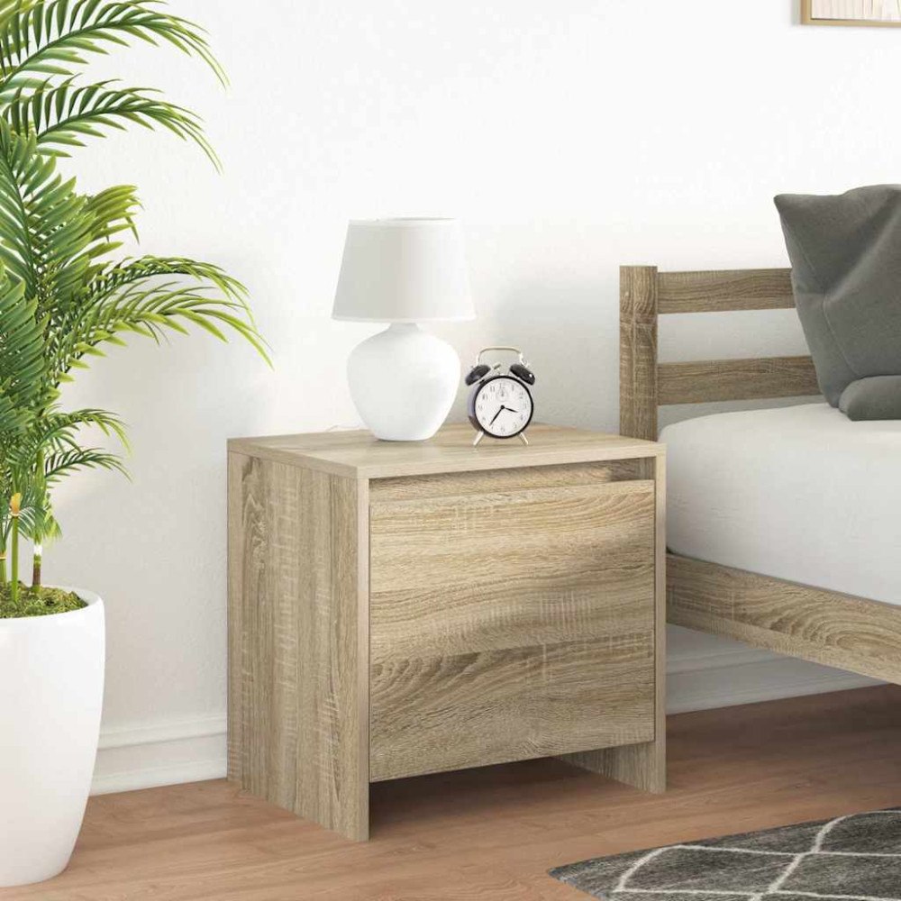 vidaXL Sängbord sonoma-ek 45x34x44,5 cm konstruerat trä