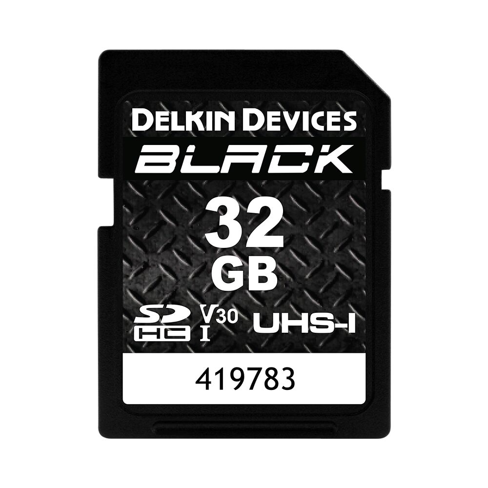 DELKIN Delkin SDHC BLACK Rugged UHS-I R90/W90 (V30) 32GB