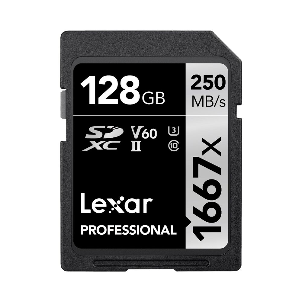 LEXAR Lexar SDXC Pro 1667X UHS-II U3 R250/W120 (V60) 128G