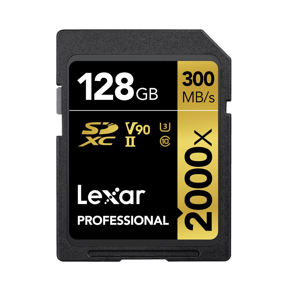 LEXAR Lexar SDXC Pro 2000X UHS-II U3 R300/W260 (V90) 128GB