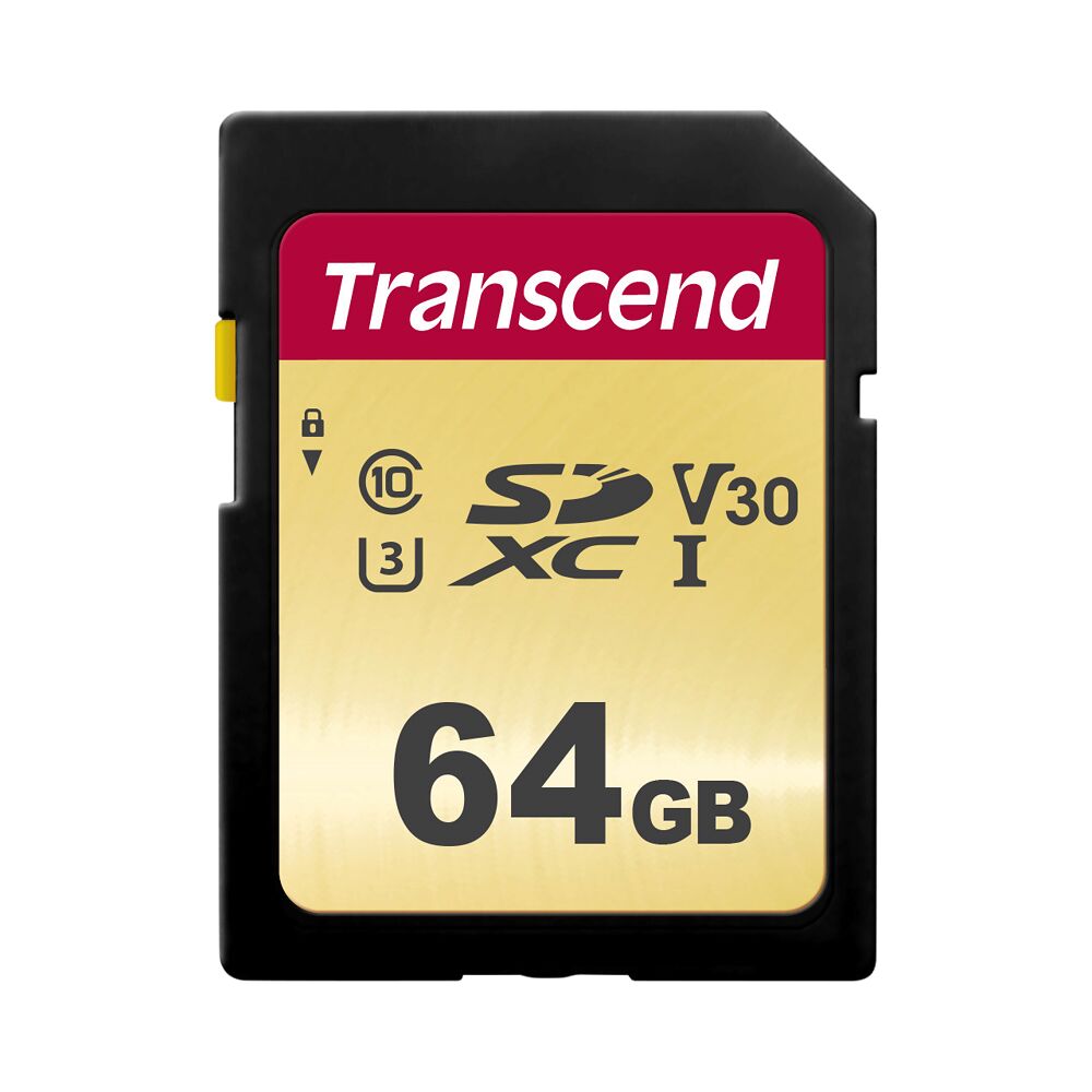 Transcend Transcend Gold 500S SD UHS-I U3, MLC (V30) R95/W60 64GB