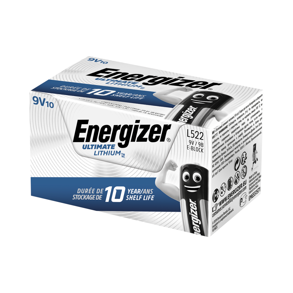 ENERGIZER Energizer Ultimate Lithium 9V B2B 10 pack