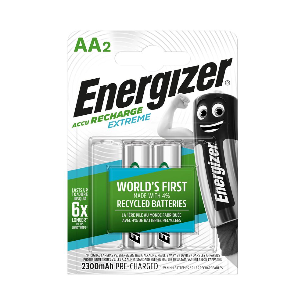 ENERGIZER Energizer Recharge Extreme Eco AA 2300mAh 2 pack