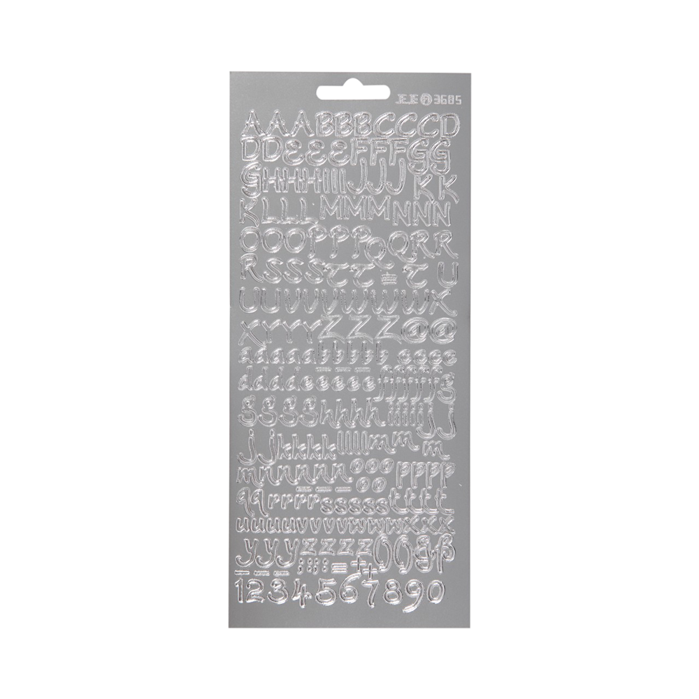 FOCUS Focus Stickers Silver Letters Design 1