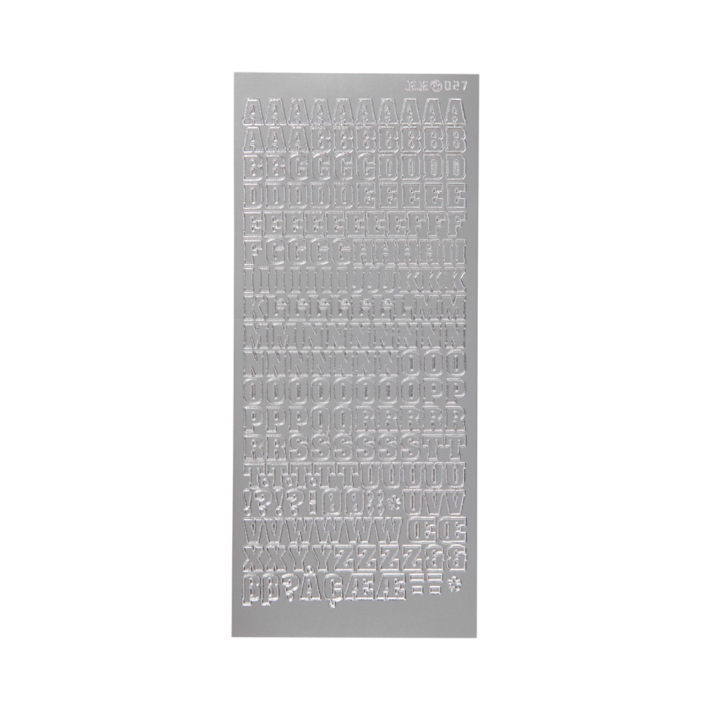 FOCUS Focus Stickers Silver Letters Design 3