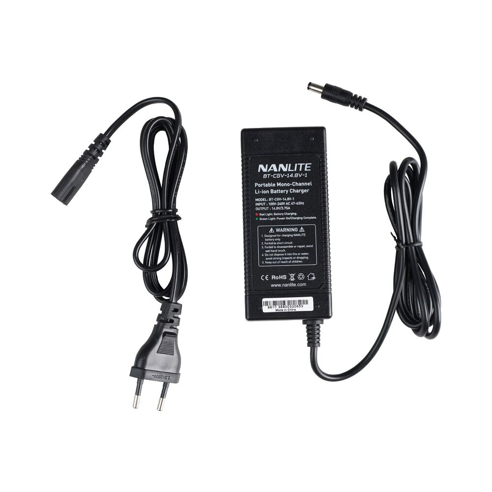 NANLITE Nanlite Battery Charger for Single 14.8V V-mount Battery