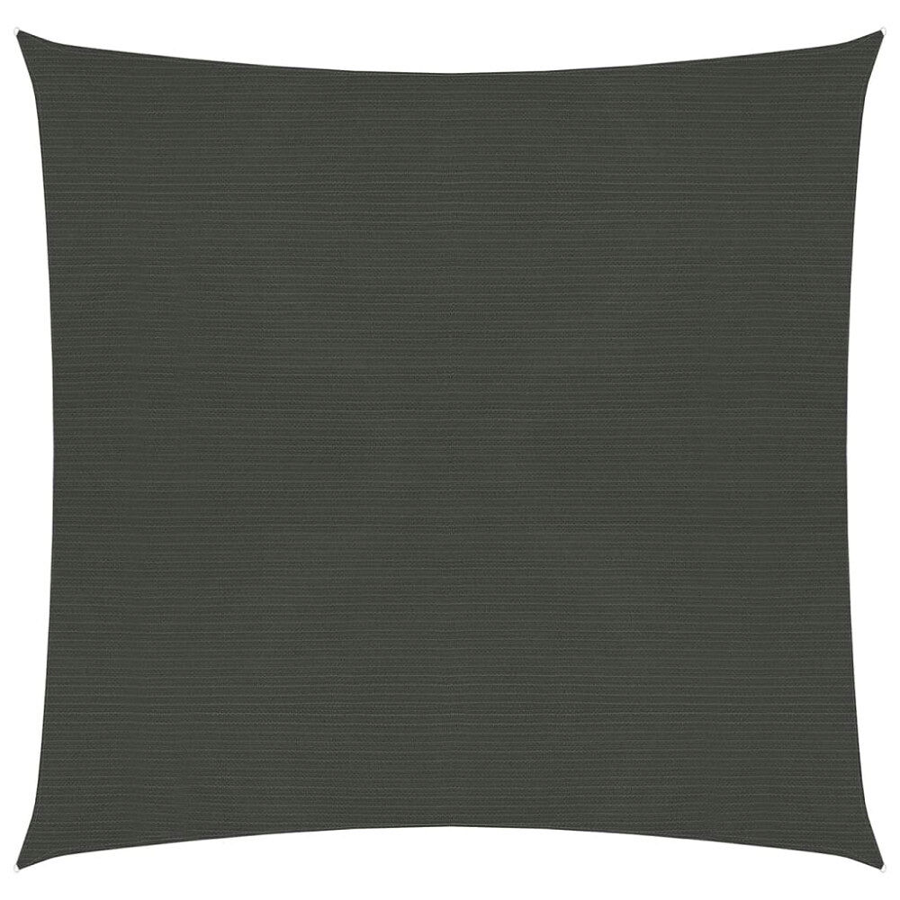 vidaXL Solsegel 160 g/m² antracit 6x6 m HDPE