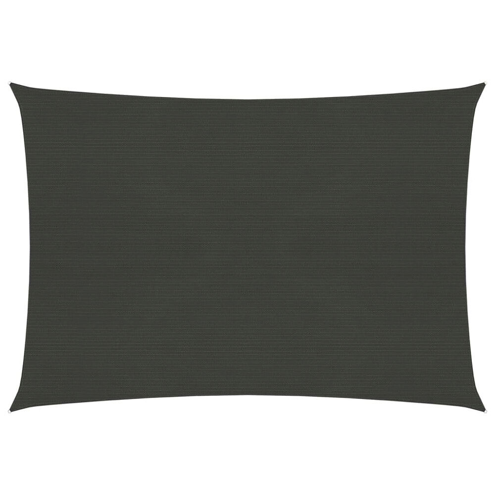 vidaXL Solsegel 160 g/m² antracit 6x7 m HDPE
