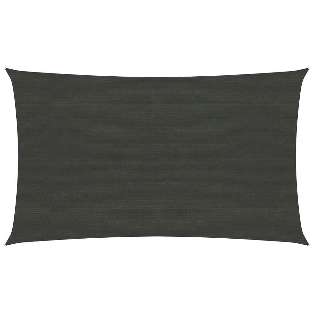 vidaXL Solsegel 160 g/m² antracit 6x8 m HDPE