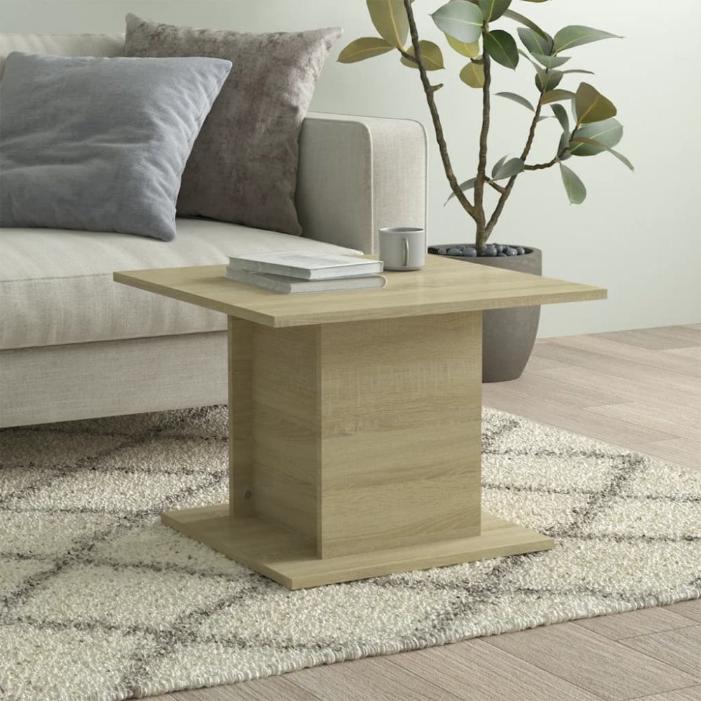 vidaXL Soffbord sonoma-ek 55,5x55,5x40 cm konstruerat trä