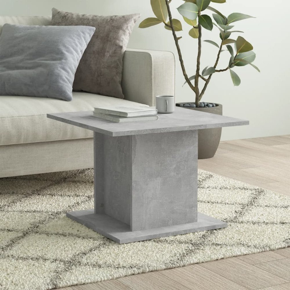vidaXL Soffbord betonggrå 55,5x55,5x40 cm konstruerat trä