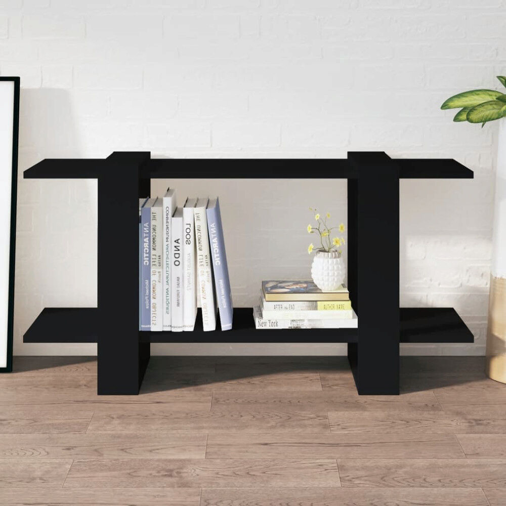 vidaXL Bokhylla svart 100x30x51 cm konstruerat trä