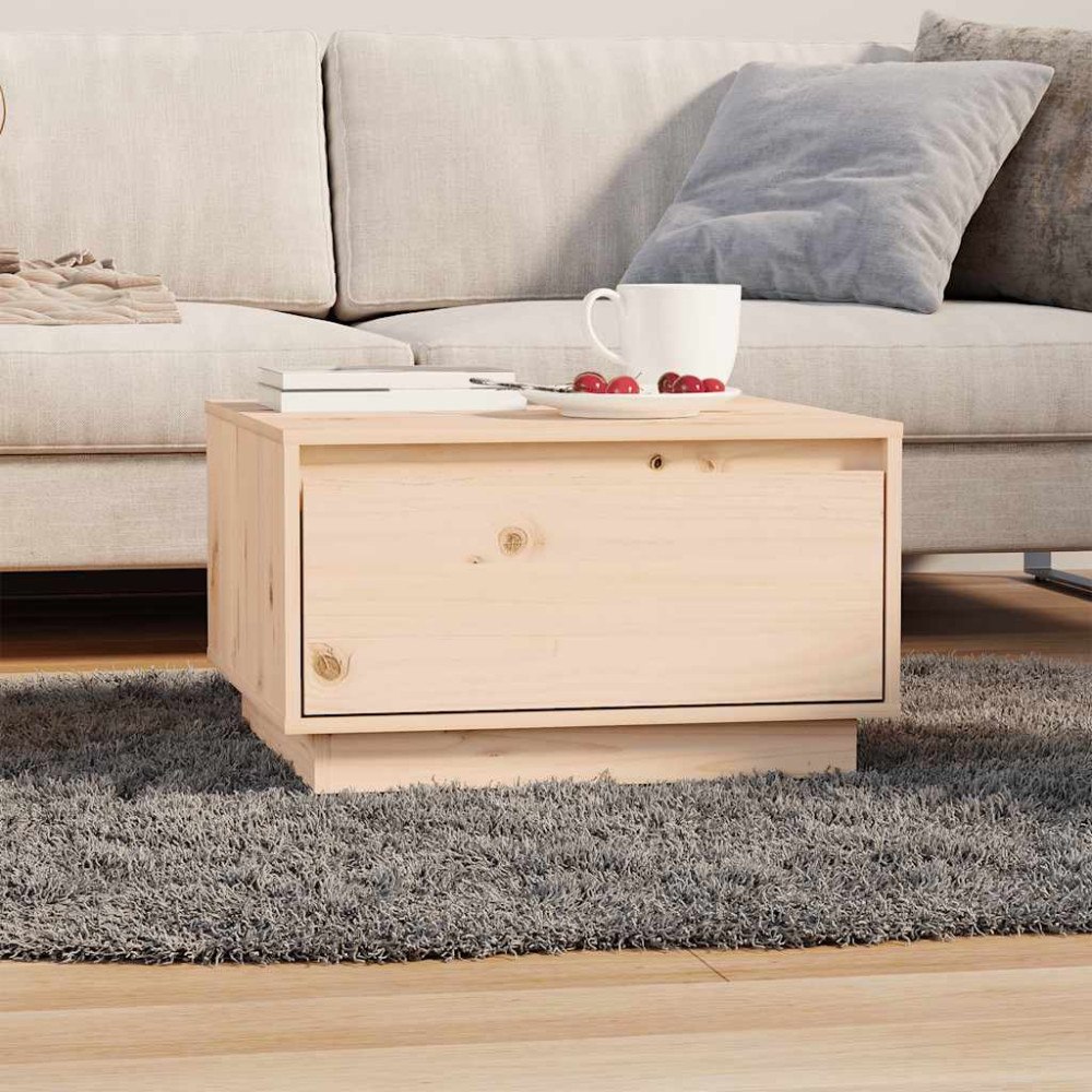 vidaXL Soffbord 55x56x32 cm massiv furu