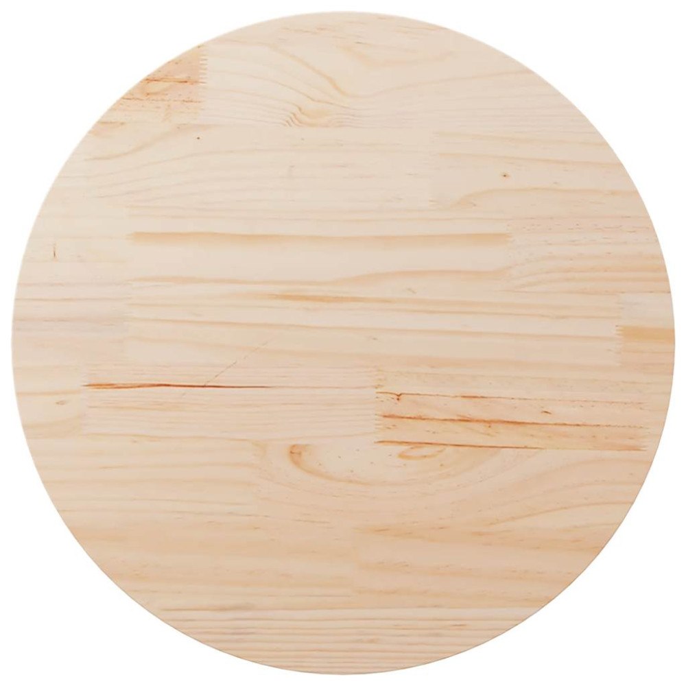 vidaXL Bordsskiva Ø80x2,5 cm massiv furu