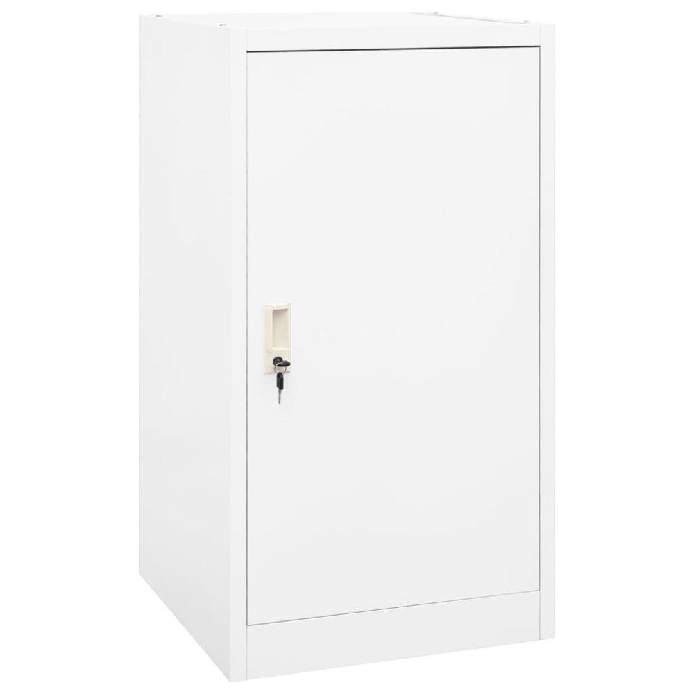 vidaXL Sadelskåp vit 53x53x105 cm stål