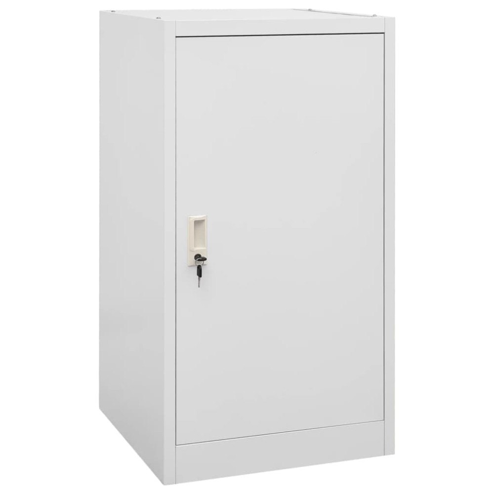 vidaXL Sadelskåp ljusgrå 53x53x105 cm stål