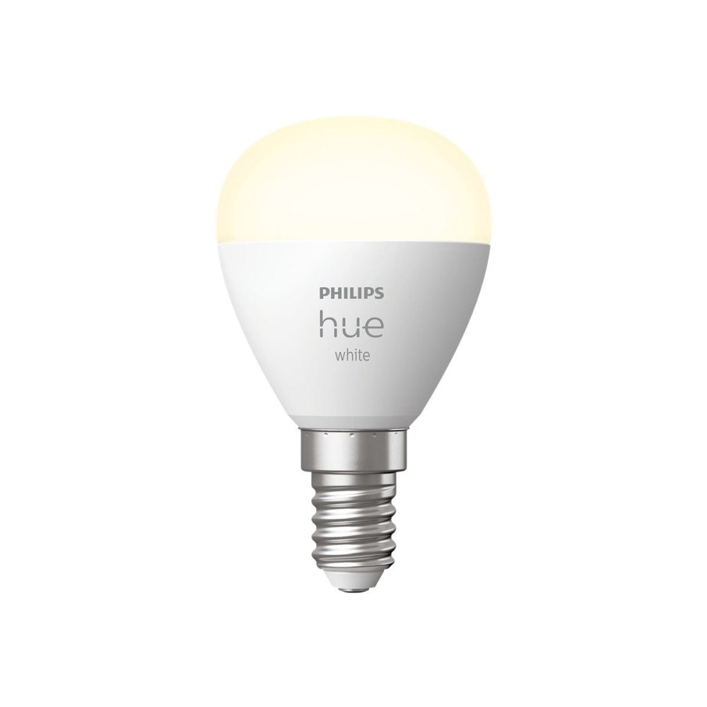 Philips Philips Hue - LED-glödlampa - form: P45 - E14 - 5.7 W - varmt vitt ljus - 2700 K - vit