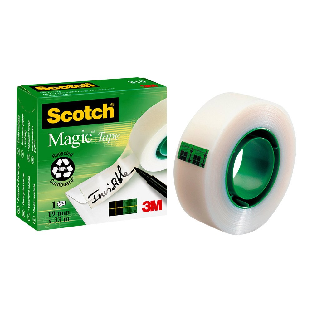 3M Scotch Magic 810 kontorstejp - 19 mm x 33 m - genomskinlig