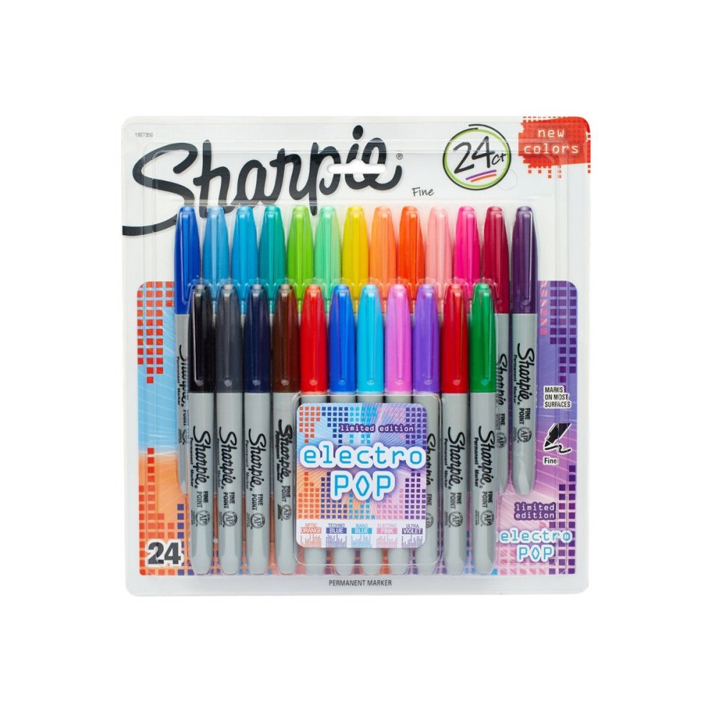 Sharpie Sharpie Electro Pop - markering - blandfärger (paket om 24)