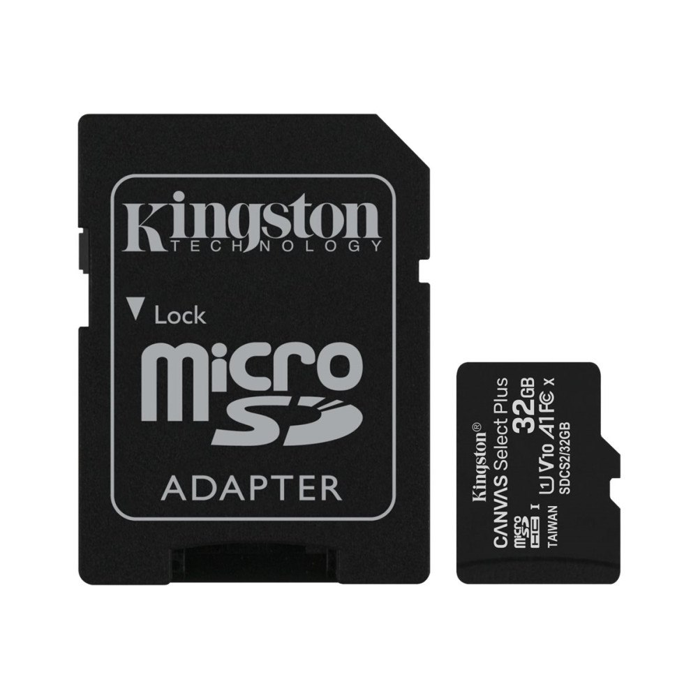 Kingston Technology Kingston Canvas Select Plus - flash-minneskort - 32 GB - microSDHC UHS-I