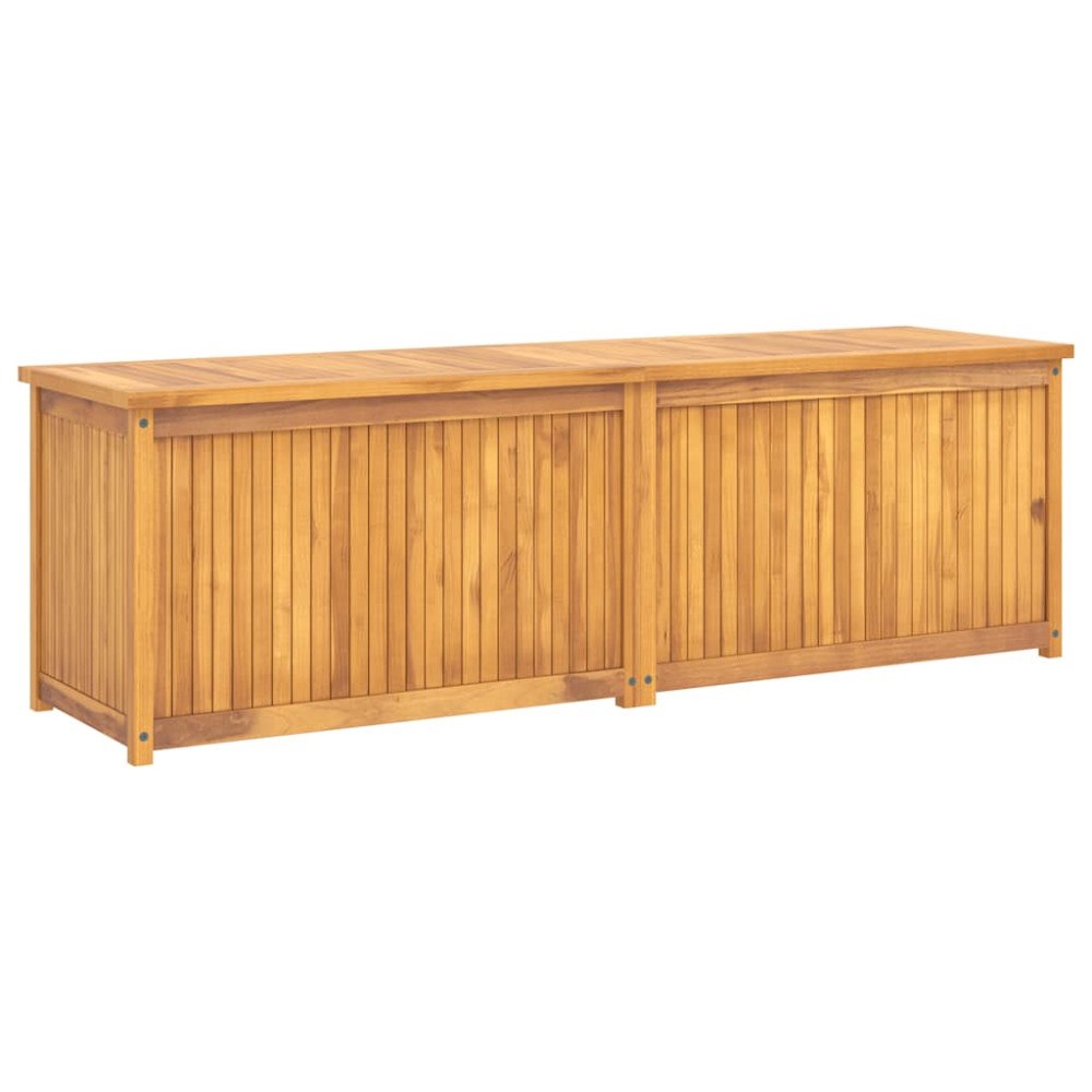 vidaXL Trädgårdslåda 175x50x55 cm massiv teak