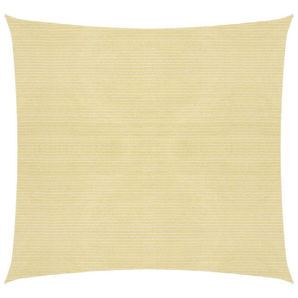 vidaXL Solsegel 160 g/m² beige 4x4 m HDPE