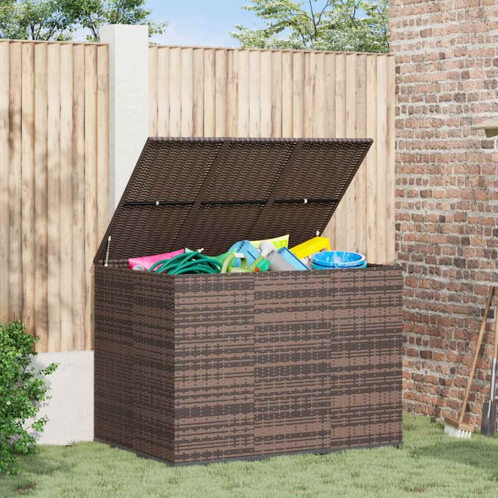 vidaXL Dynbox PE-rotting 145x100x103 cm brun