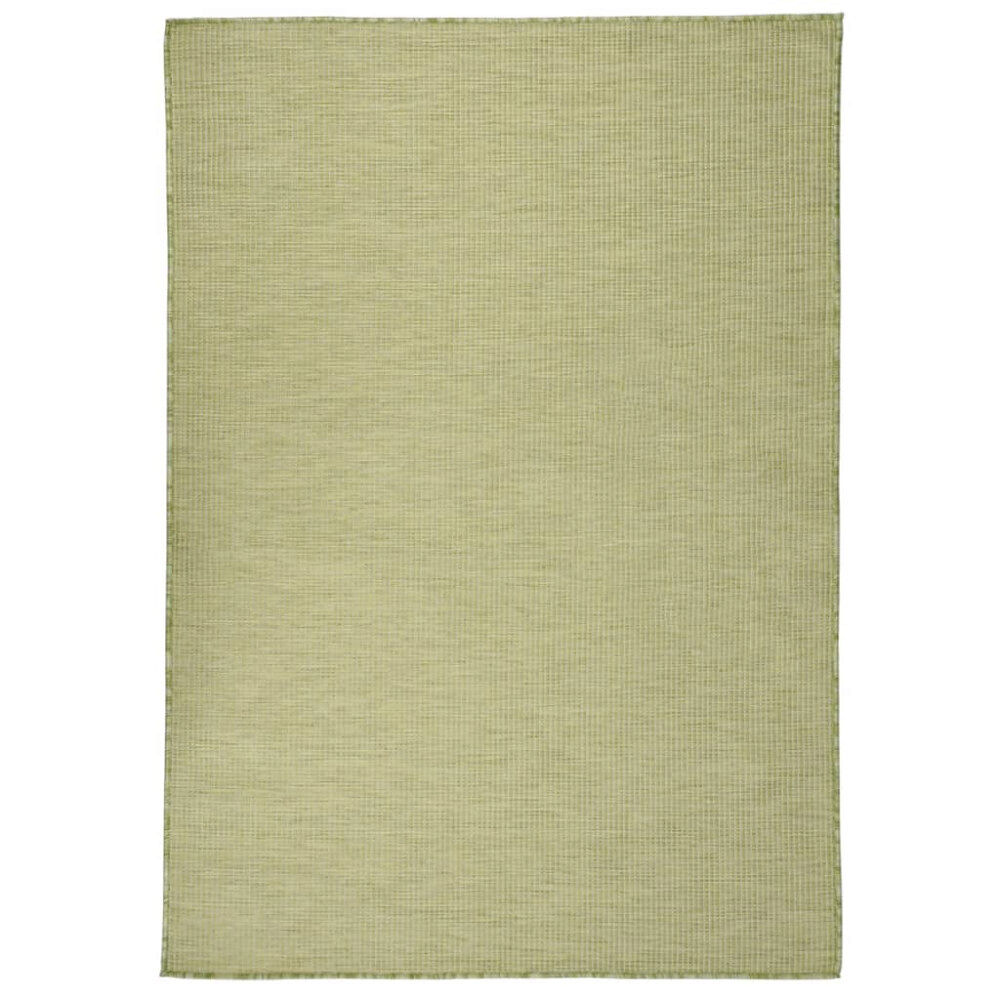 vidaXL Utomhusmatta plattvävd 160x230 cm grön