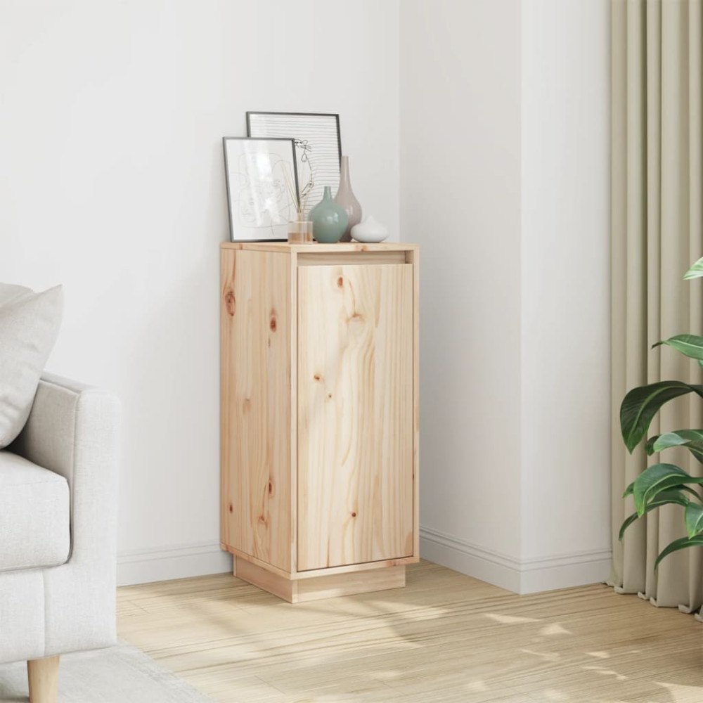 vidaXL Skänk 31,5x34x75 cm massiv furu