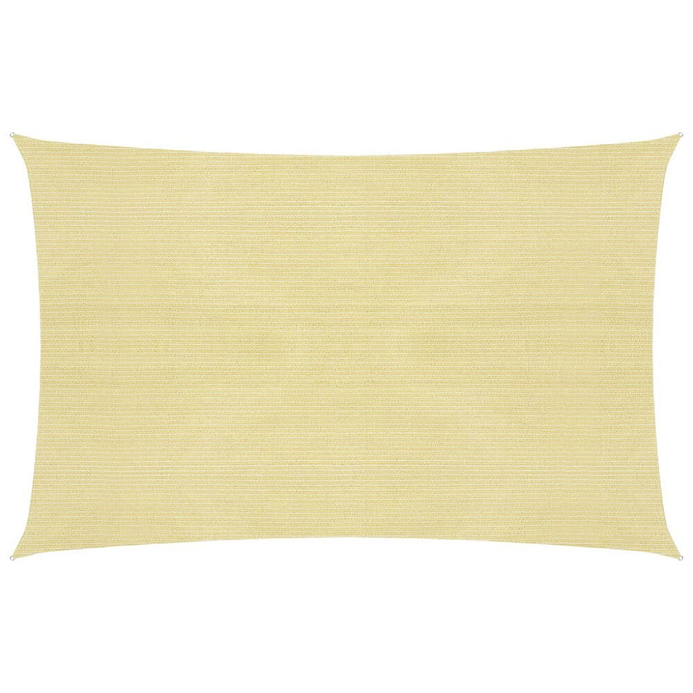 vidaXL Solsegel 160 g/m² beige 2,5x4 m HDPE