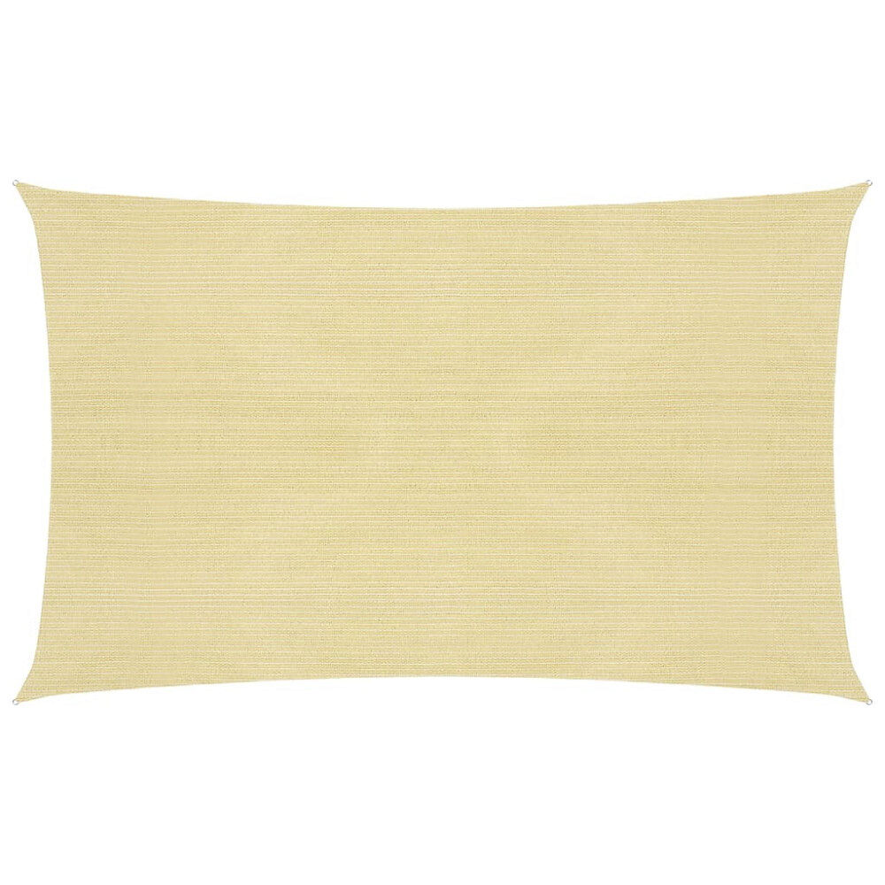 vidaXL Solsegel 160 g/m² beige 2,5x4,5 m HDPE