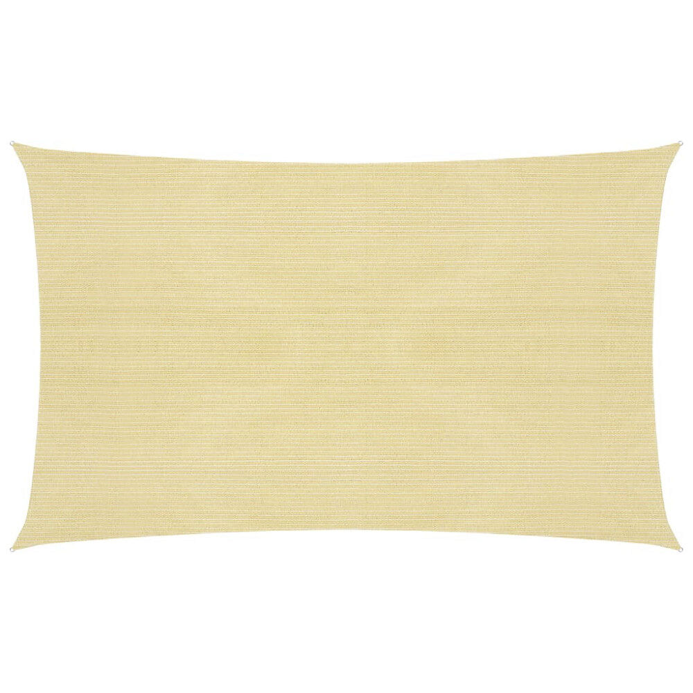vidaXL Solsegel 160 g/m² beige 2,5x5 m HDPE