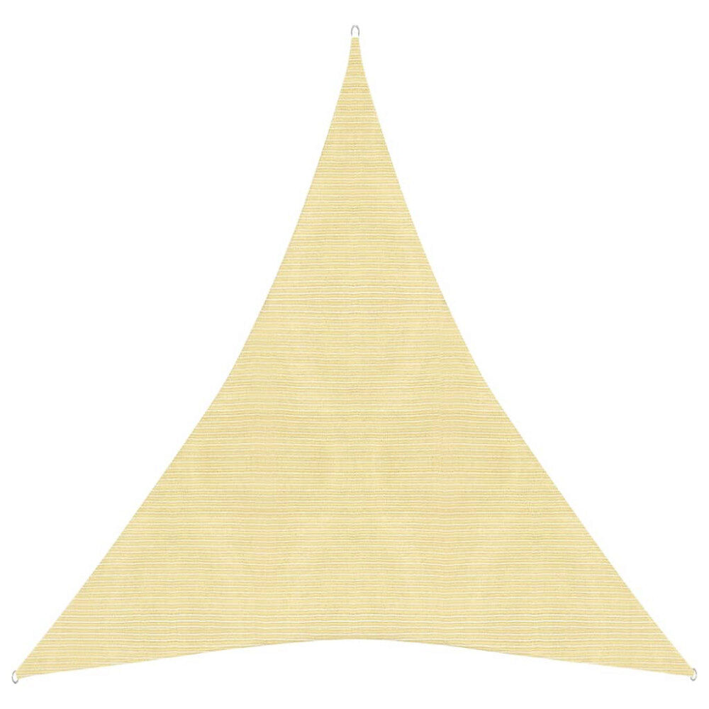 vidaXL Solsegel 160 g/m² beige 3x4x4 m HDPE