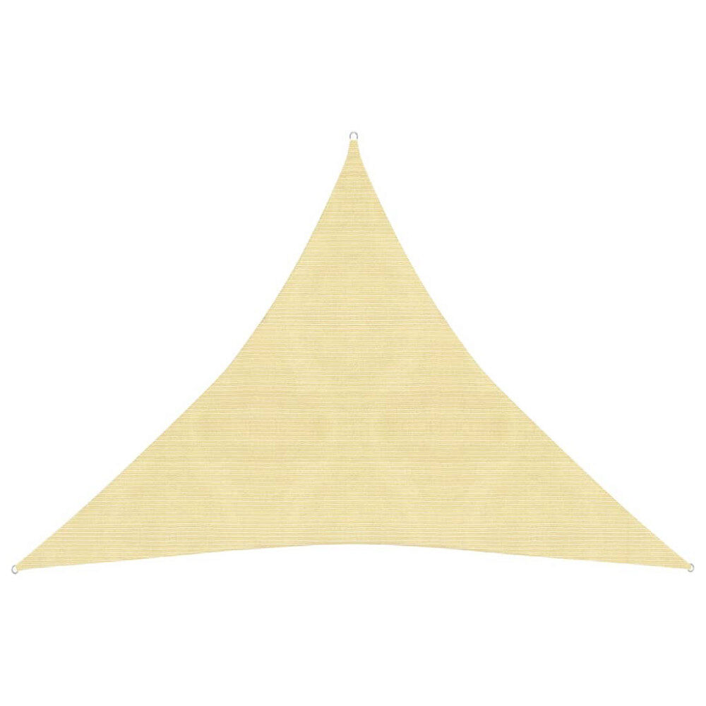 vidaXL Solsegel 160 g/m² beige 4,5x4,5x4,5 m HDPE