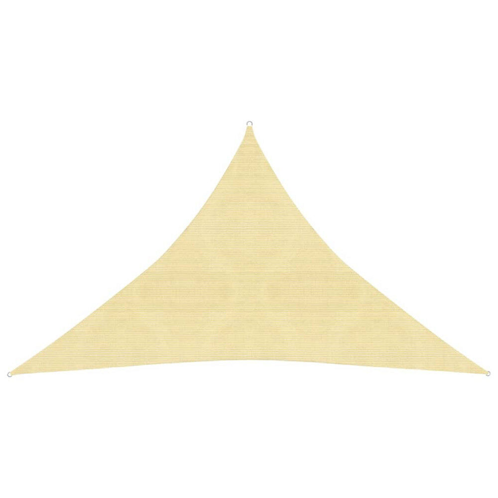 vidaXL Solsegel 160 g/m² beige 3,5x3,5x4,9 m HDPE