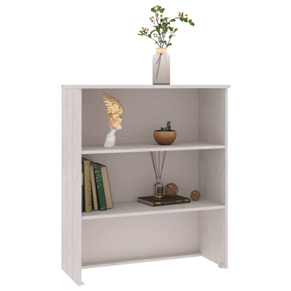 vidaXL Överdel till högskåp HAMAR vit 85x35x100 cm massiv furu