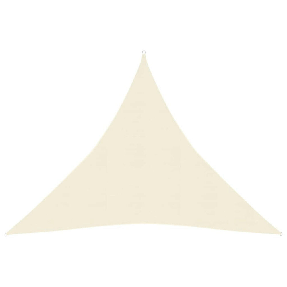 vidaXL Solsegel 160 g/m² gräddvit 4,5x4,5x4,5 m HDPE