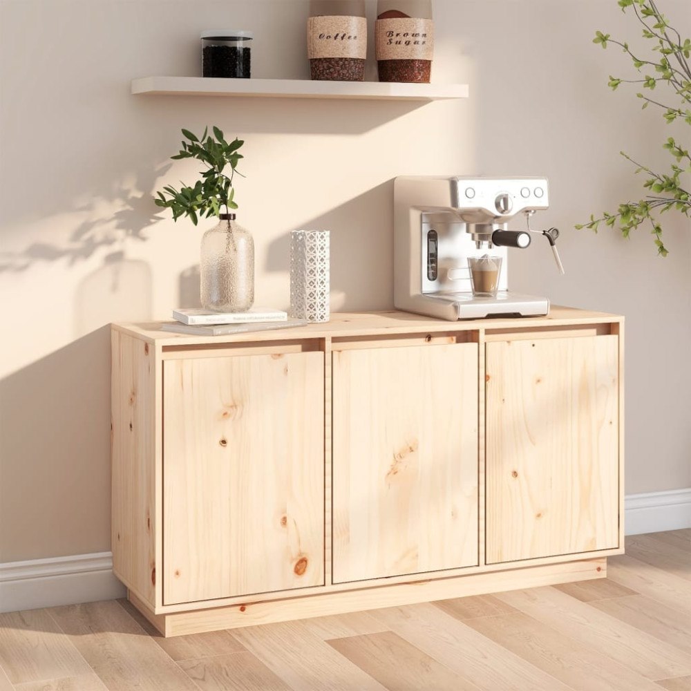 vidaXL Skänk 111x34x60 cm massiv furu