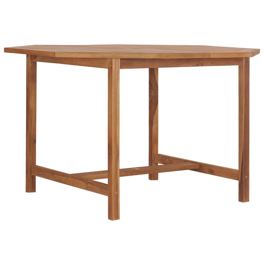 vidaXL Trädgårdsbord 110x110x75 cm massiv teak