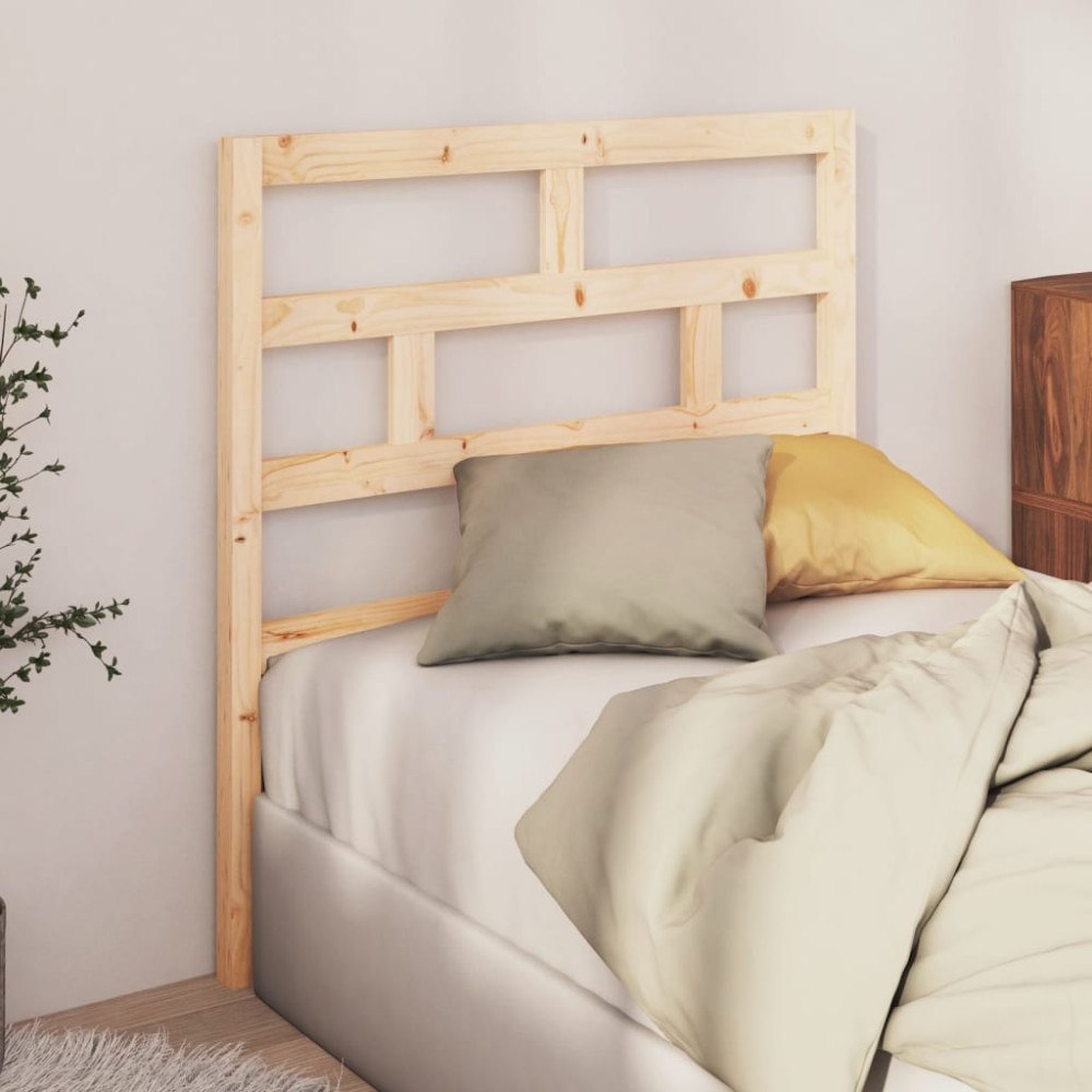 vidaXL Sänggavel 81x4x100 cm massiv furu