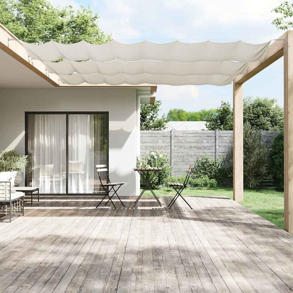 vidaXL Markis vertikal vit 100x800 cm oxfordtyg