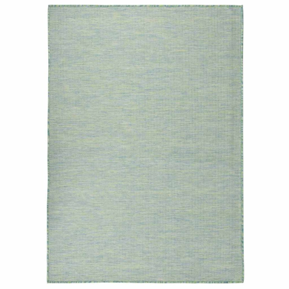 vidaXL Utomhusmatta plattvävd 200x280 cm turkos