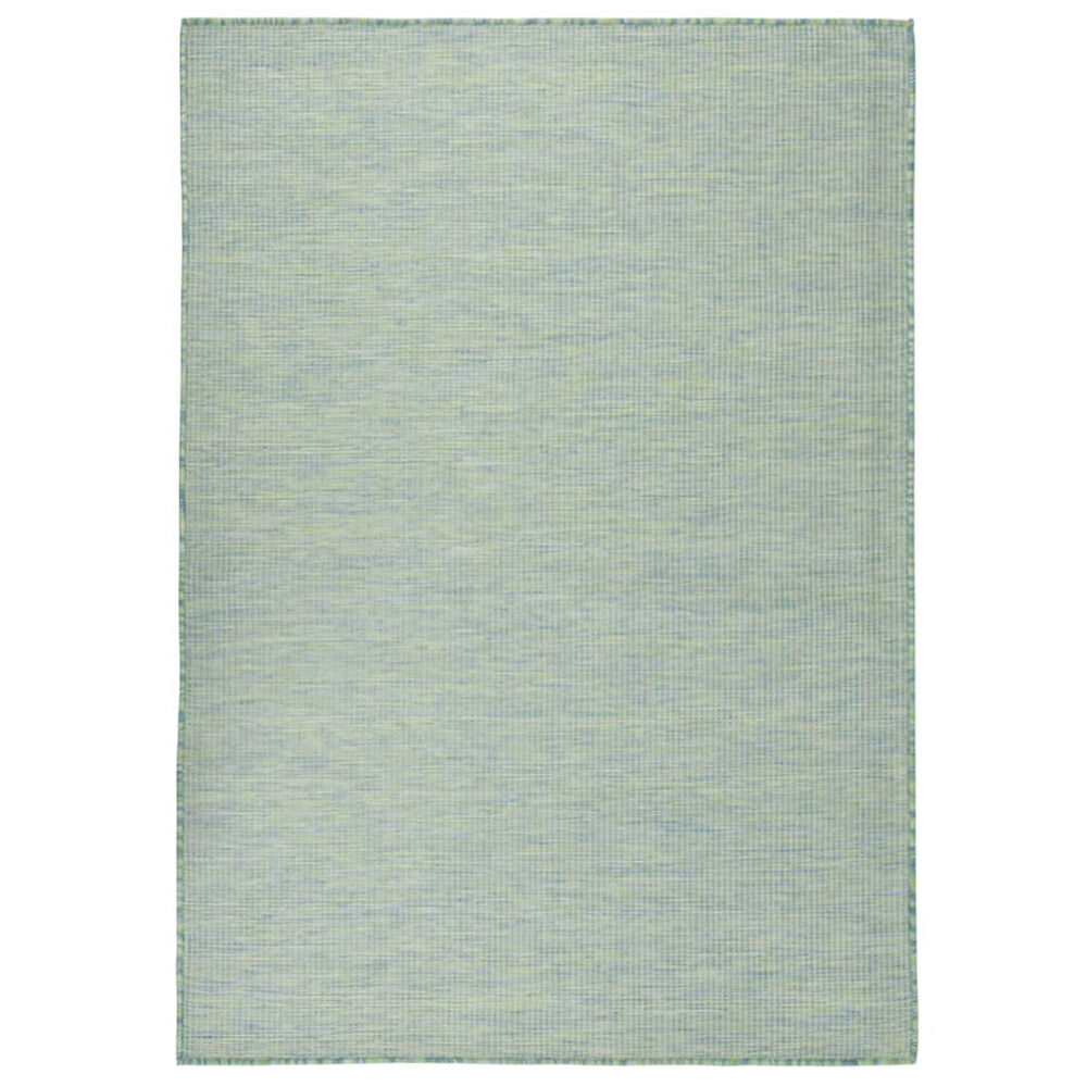 vidaXL Utomhusmatta plattvävd 200x280 cm turkos