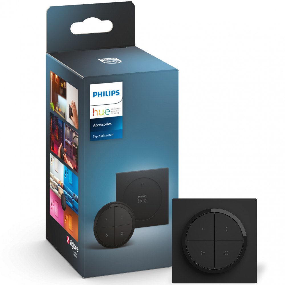 Philips HUE Tap Dial Switch Fjärrkontroll/Vriddimmer Svart