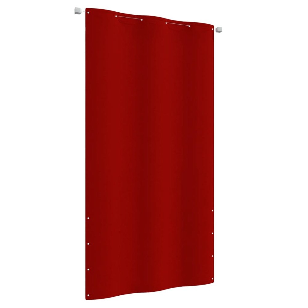 vidaXL Balkongskärm röd 120x240 cm oxfordtyg