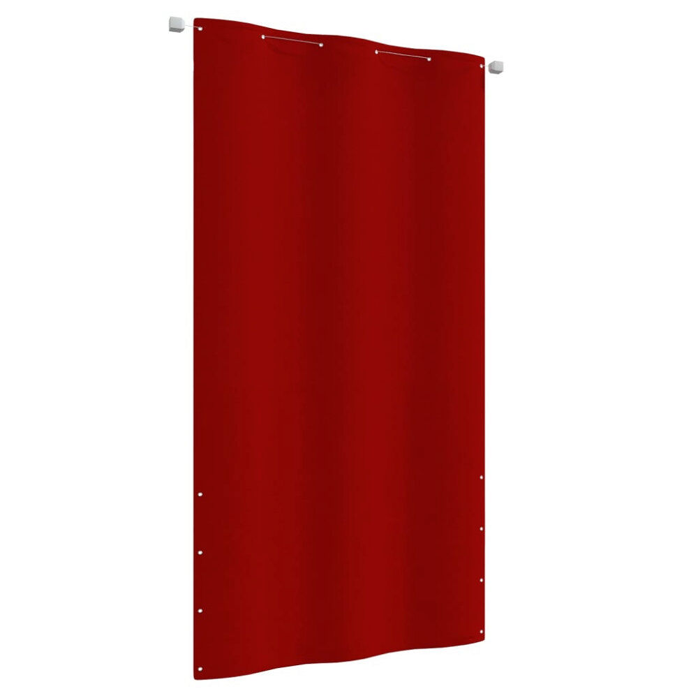 vidaXL Balkongskärm röd 120x240 cm oxfordtyg